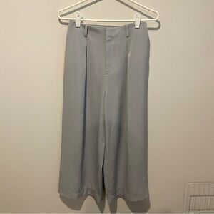 Uniqlo Grey/Blue Wode Leg Trousers